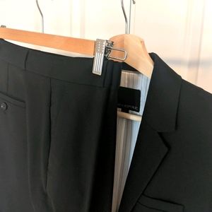Banana Republic black wool suit